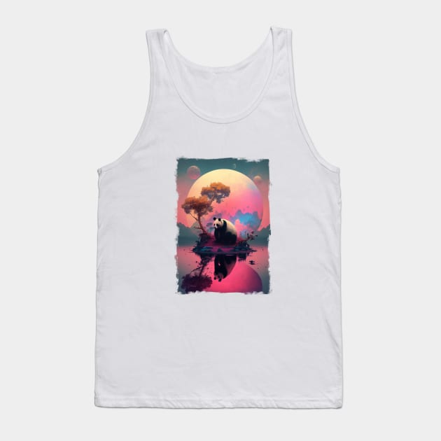 Lonely Panda Tank Top by DavidLoblaw